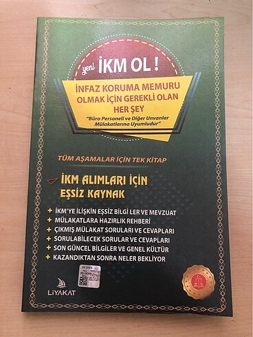 İnfaz Koruma Memurluğu kitabı(İKM OL)