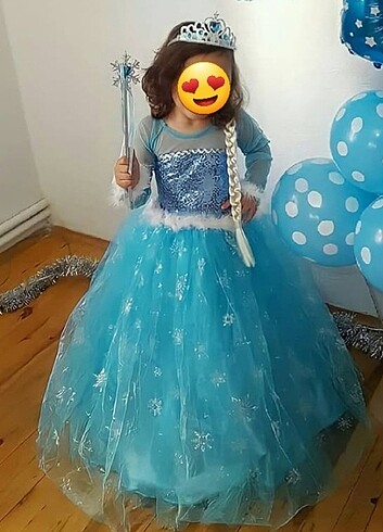 Kız çocuk elsa abiye