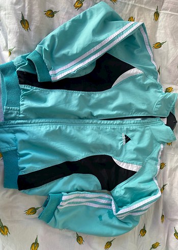 Turkuaz Fermuarlı Adidas Spor Ceket - Görsel 3