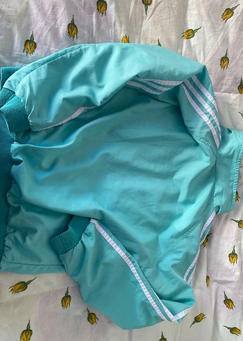 Turkuaz Fermuarlı Adidas Spor Ceket - Görsel 2