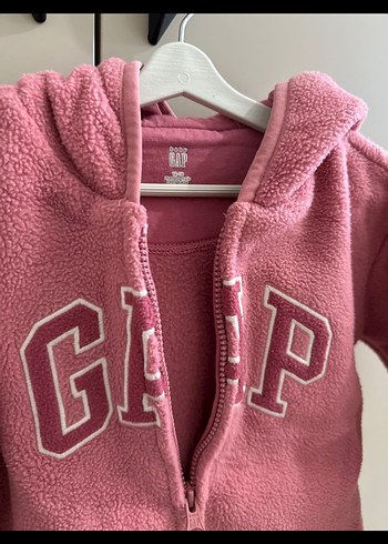 12-18 Ay Beden GAP Logo Fleece Fermuarlı Sweatshirt (12-18 ay)