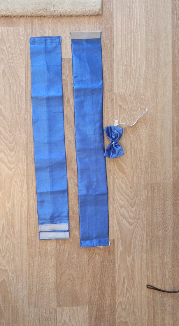 Parlak Mavi Çocuk Papyon ve kuşak 68.5 cm ve 64.5 cm - Görsel 4