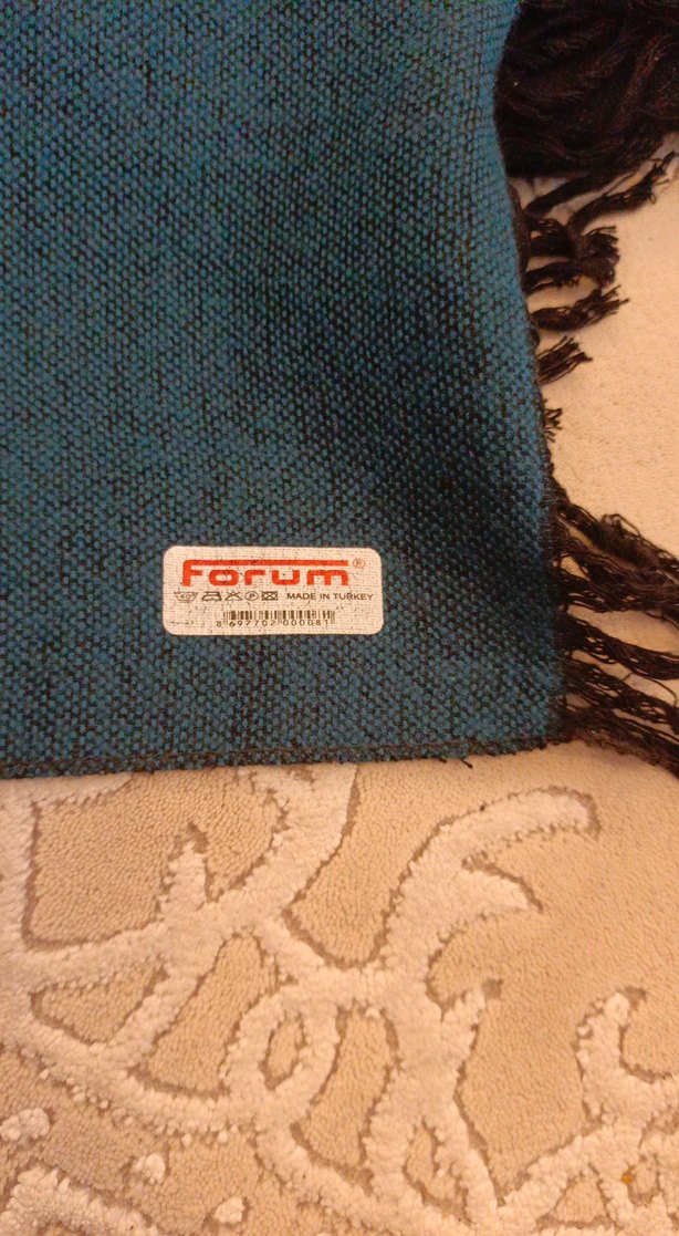 Püsküllü Siyah Kadın Şal - Görsel 3