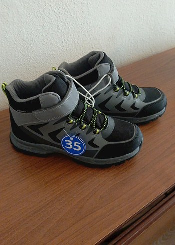 Gri Erkek Çocuk Botu Cırtlı ve Desenli - Görsel 2