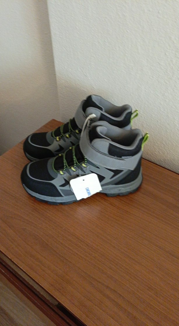 Gri Erkek Çocuk Botu Cırtlı ve Desenli - Görsel 3