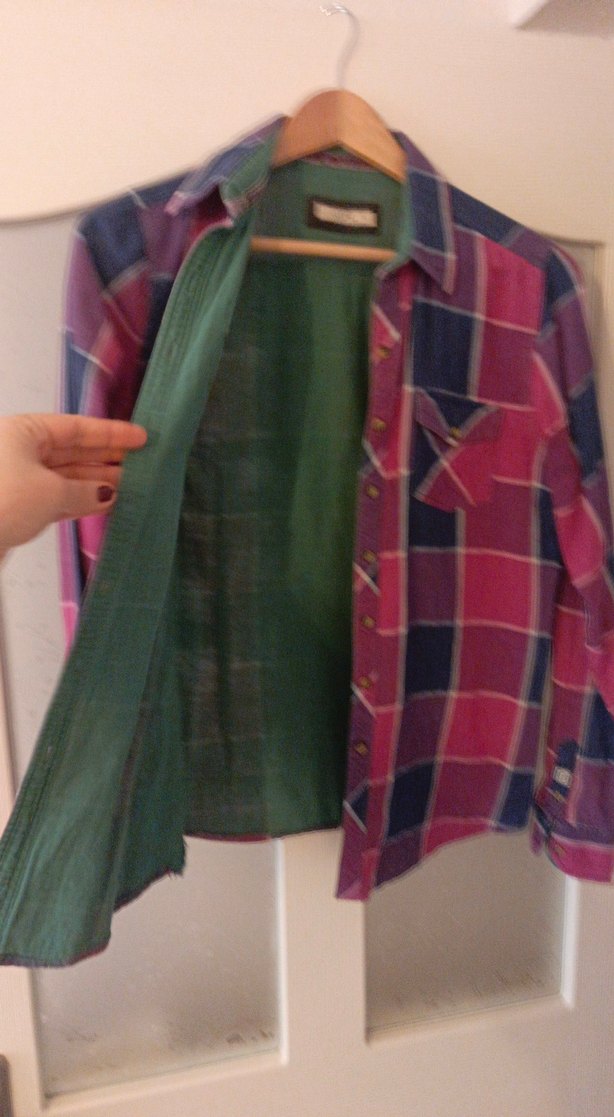 Kadın Çok Renkli Düğmeli Uzun Kollu Gömlek - Görsel 3