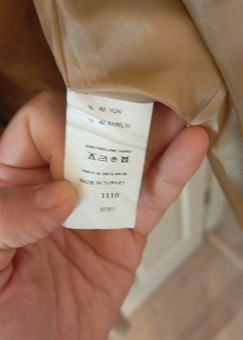 Capicino rengi Düğmeli Midi Kadın Yün Kaban - Görsel 4