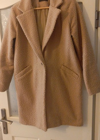 Capicino rengi Düğmeli Midi Kadın Yün Kaban - Görsel 3