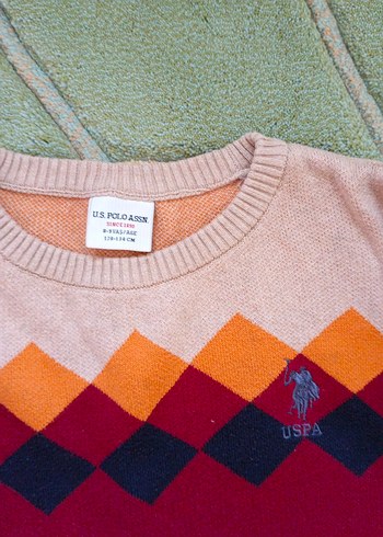 Bordo Renkli Erkek çocuk Triko Kazak 8-9 yaş - Görsel 2