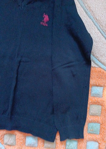 Erkek çocuk Siyah v yaka Triko kazak 8-9 yaş - Görsel 3