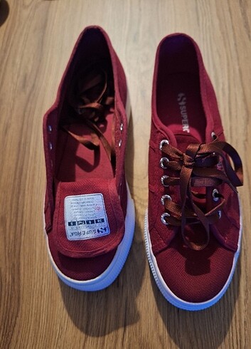 Superga SUPERGA classic bordo sneaker bayan spor ayakkabı