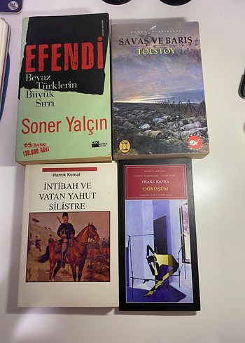 4 Kitap Seti: Efendi, Savaş ve Barış, İntibah, Dönüşüm