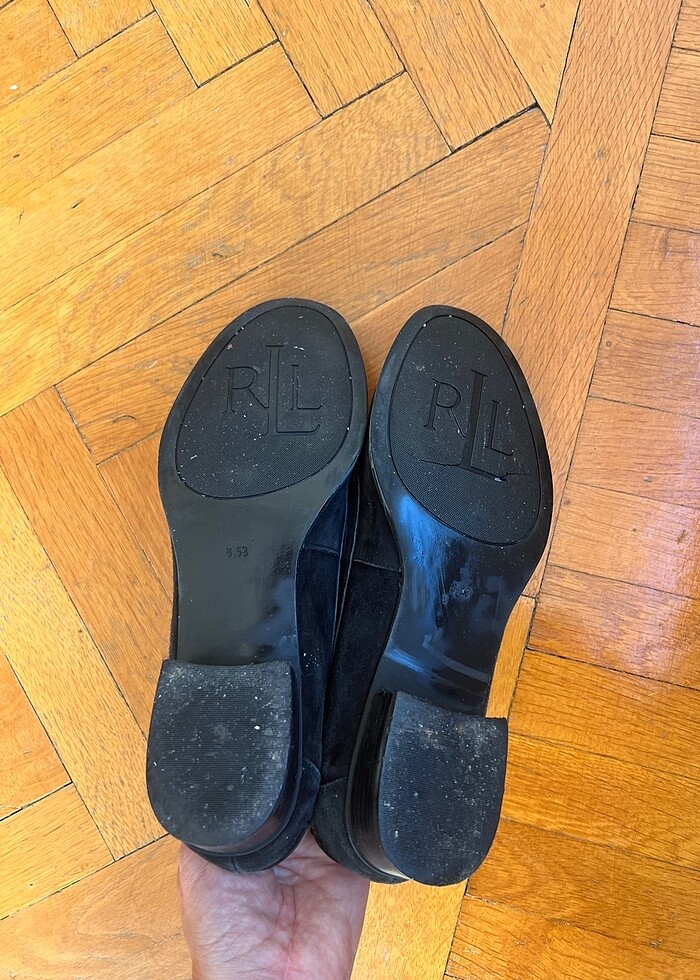 Ralph Lauren süet dolgu topuk - Görsel 3