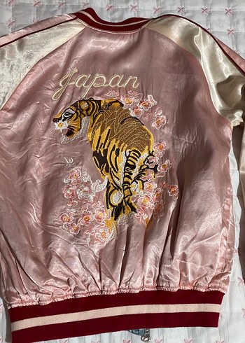 Topshop Top Shop Nakışlı Çift Taraflı Saten Ceket