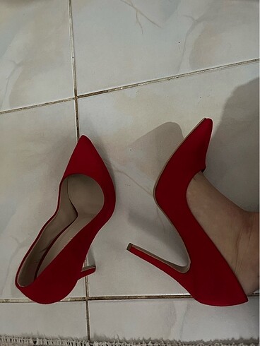 38 Beden kırmızı Renk Kırmızı Stiletto ayakkabı