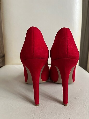 38 Beden Kırmızı Stiletto ayakkabı