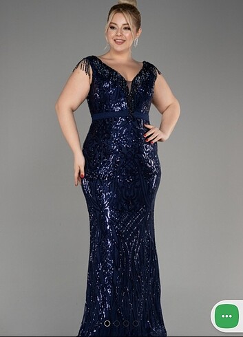 Lacivert pullu abiye elbise - Görsel 7