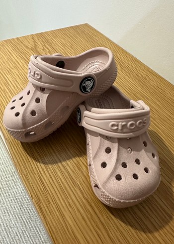 20 Beden Kız Çocuk Pembe Pastel Crocs Terlik