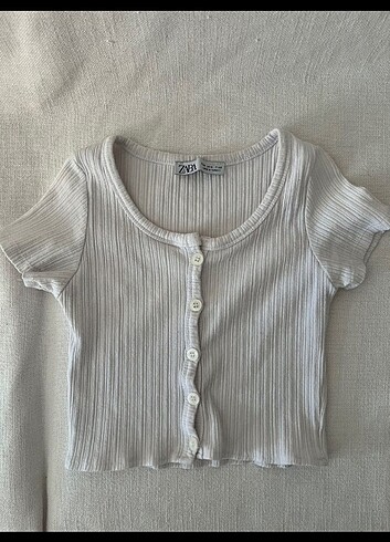 Zara beyaz crop