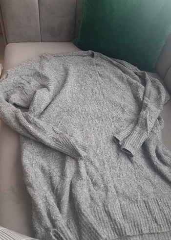 LC Waikiki Gri Triko Kadın Kazak