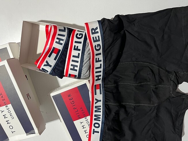 m Beden siyah Renk Tommy Hılfıger 3?lü Boxer