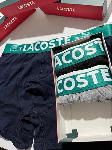 l Beden siyah Renk LACOSTE 3?LÜ İÇ CAMAŞIRI