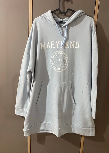 Bebe mavisi Kapüşonlu Kadın Sweatshirt