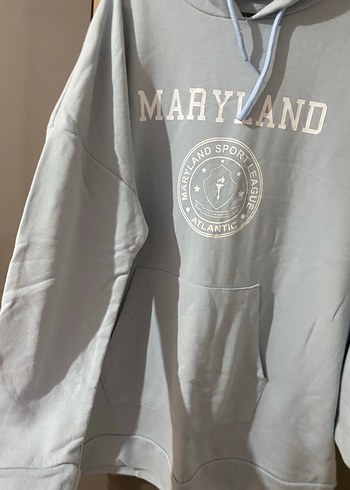 Trendyol & Milla Bebe mavisi Kapüşonlu Kadın Sweatshirt