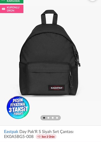 Eastpak Eastpak Day PakR S Siyah Sırt Çantası