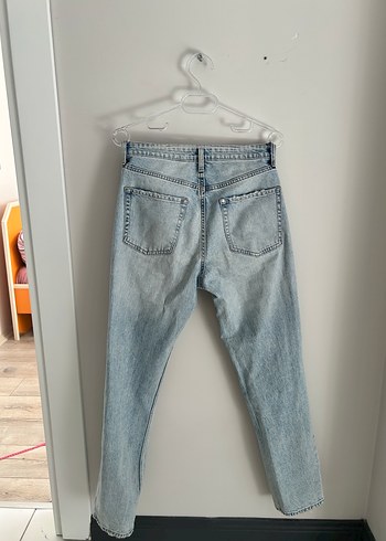 H&M Mavi Rahat Kesim Denim Pantolon