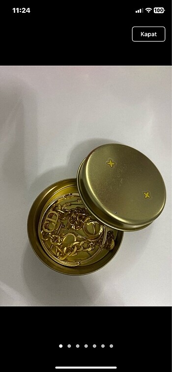 Gold renk takı kutusu