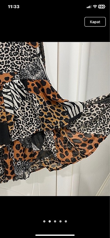 Zara Leopar elbise son fiyat toplu alımda indirim