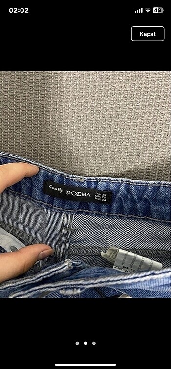 Bershka Mavi kot şort