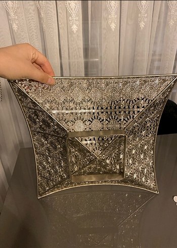 Beden Bohem Tarz El İşi Dekoratif Tepsi