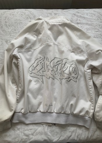 Pull and Bear Beyaz Bomber Ceket