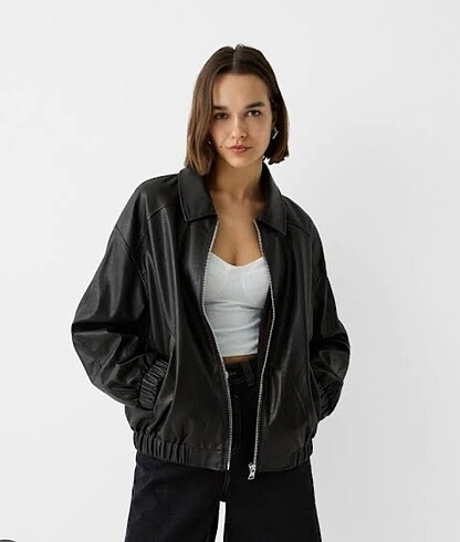 bershka deri ceket