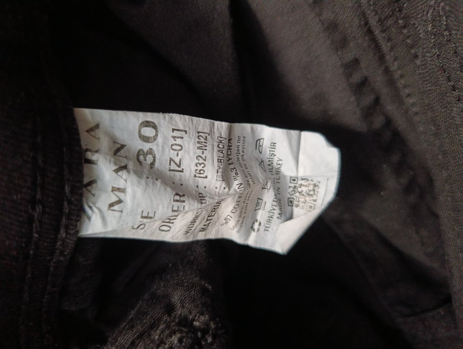 Zara Siyah Kot Pantolon - Görsel 4