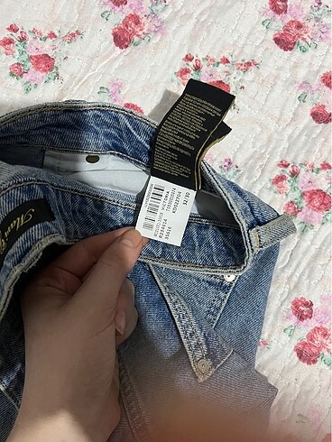 32 Beden Mavi Victoria Wide Leg Blue Jean