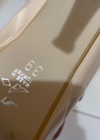 Bej Rugan Platform Stiletto Kadın Ayakkabı - Görsel 2