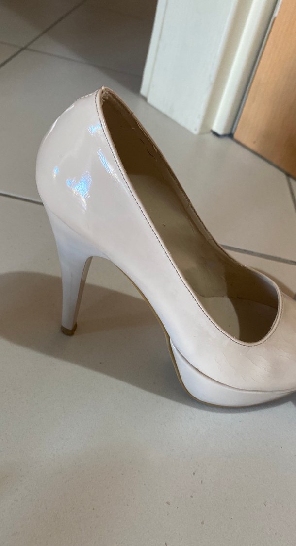 Bej Rugan Platform Stiletto Kadın Ayakkabı - Görsel 3