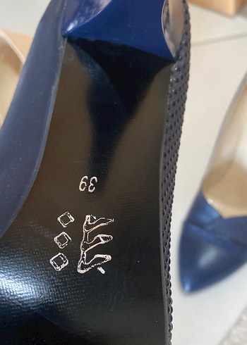 Klasik Lacivert Stiletto Kadın Ayakkabı - Görsel 2