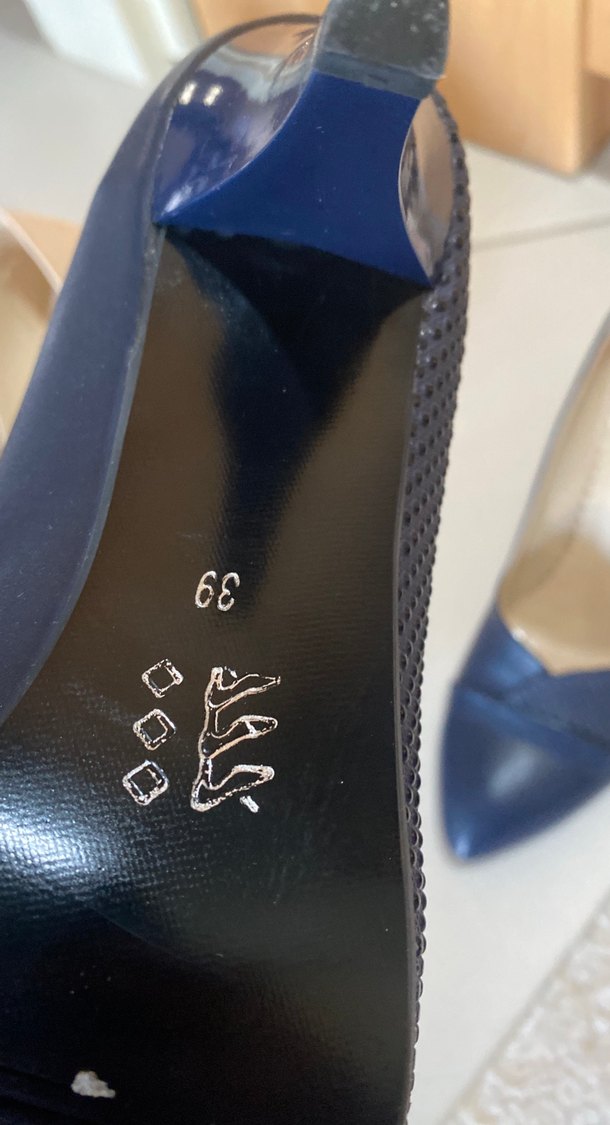 Klasik Lacivert Stiletto Kadın Ayakkabı - Görsel 2