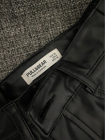 s Beden Pull&Bear suni deri skinny fit pantolon