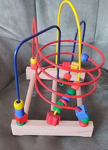 Beden İkea ahşap Montessori helezon oyuncak