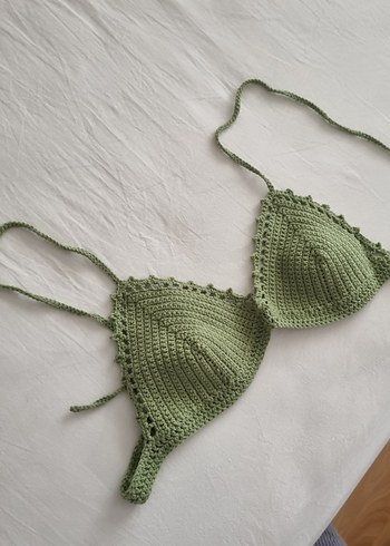 Bohem Tarz Yeşil Örgü Bralet