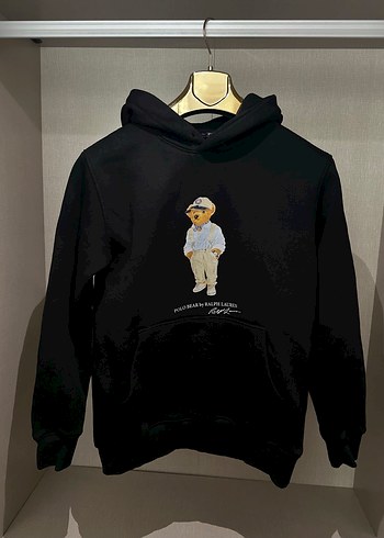 Kapüşonlu Siyah Sweatshirt