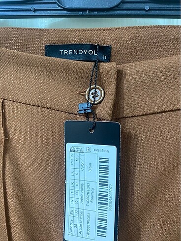 38 Beden Trendyolmilla Kumaş Pantolon