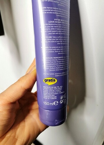 Hyp Me Nemlendirici Durulanmayan Saç Bakım Kremi 150 ml - Görsel 5