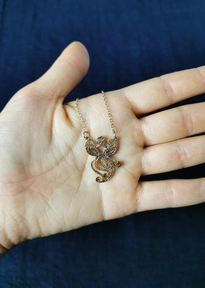 Rose-Gold Baykuş Kolye - Görsel 4