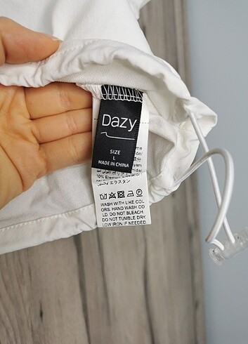 Beyaz-Lacivert Crop Bluz - Görsel 6